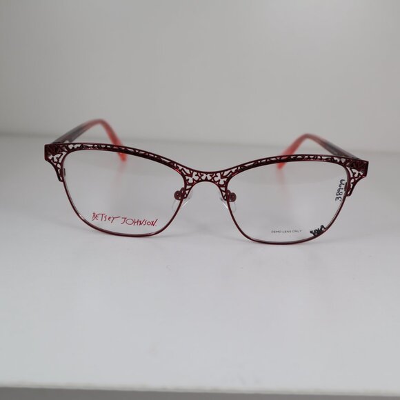 Betsey Johnson MARIPOSA BRN Butterfly Cat-Eye Eyeglasses Frames 54-17-140mm - Picture 2 of 9